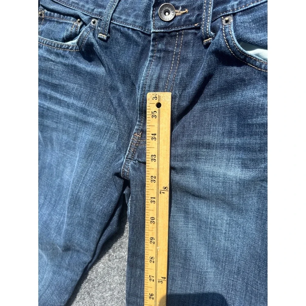 Urban Pipeline Mens Slim Straight‎ Leg Dark Wash Distressed Denim Jeans 32x34